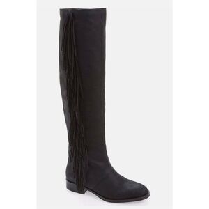 Sam Edelman Josephine Fringe Knee High Tall Boots size 11